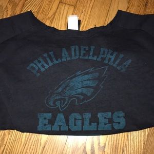 NFL Eagles cut off sweat shirt